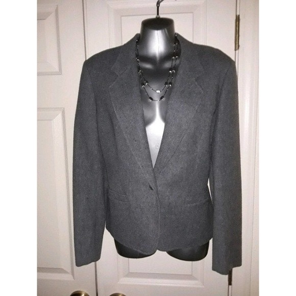 Vintage Gray Pendleton (Sz6 Med?)100% Virgin Wool Lined Jacket - Picture 1 of 4